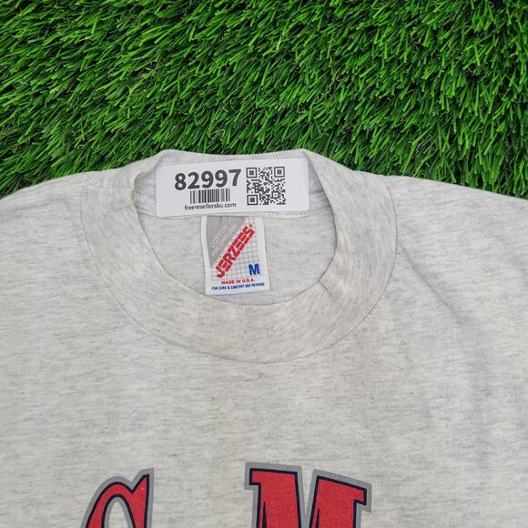 Vintage 80s USMC Marine Corps Shirt S/M 18x27 Gray Bulldog - Picture 9 of 13